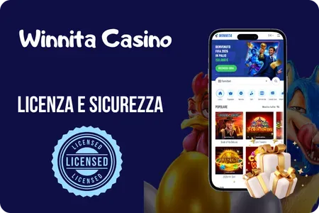 Licenza e sicurezza Winnita con protezione dei dati per i giocatori italiani